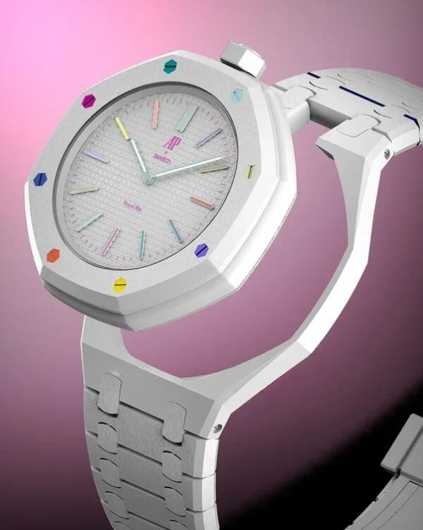 Royal Pop watch seated securely inside a conversion strap case