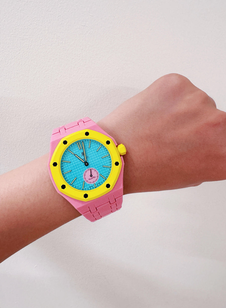 Pink Royal Pop with matching Bioceramic-style bracelet