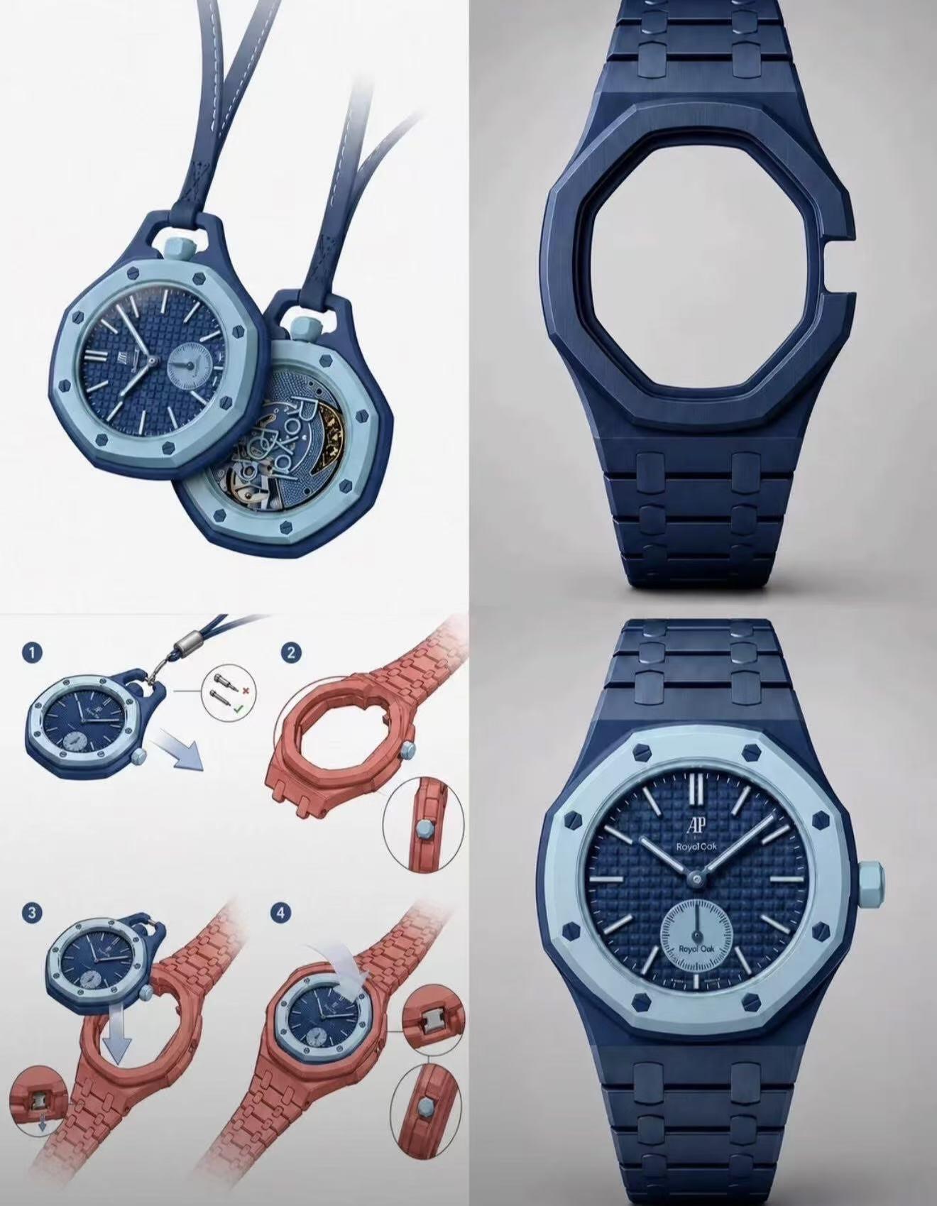 AP x Swatch Royal Pop wrist strap installation guide
