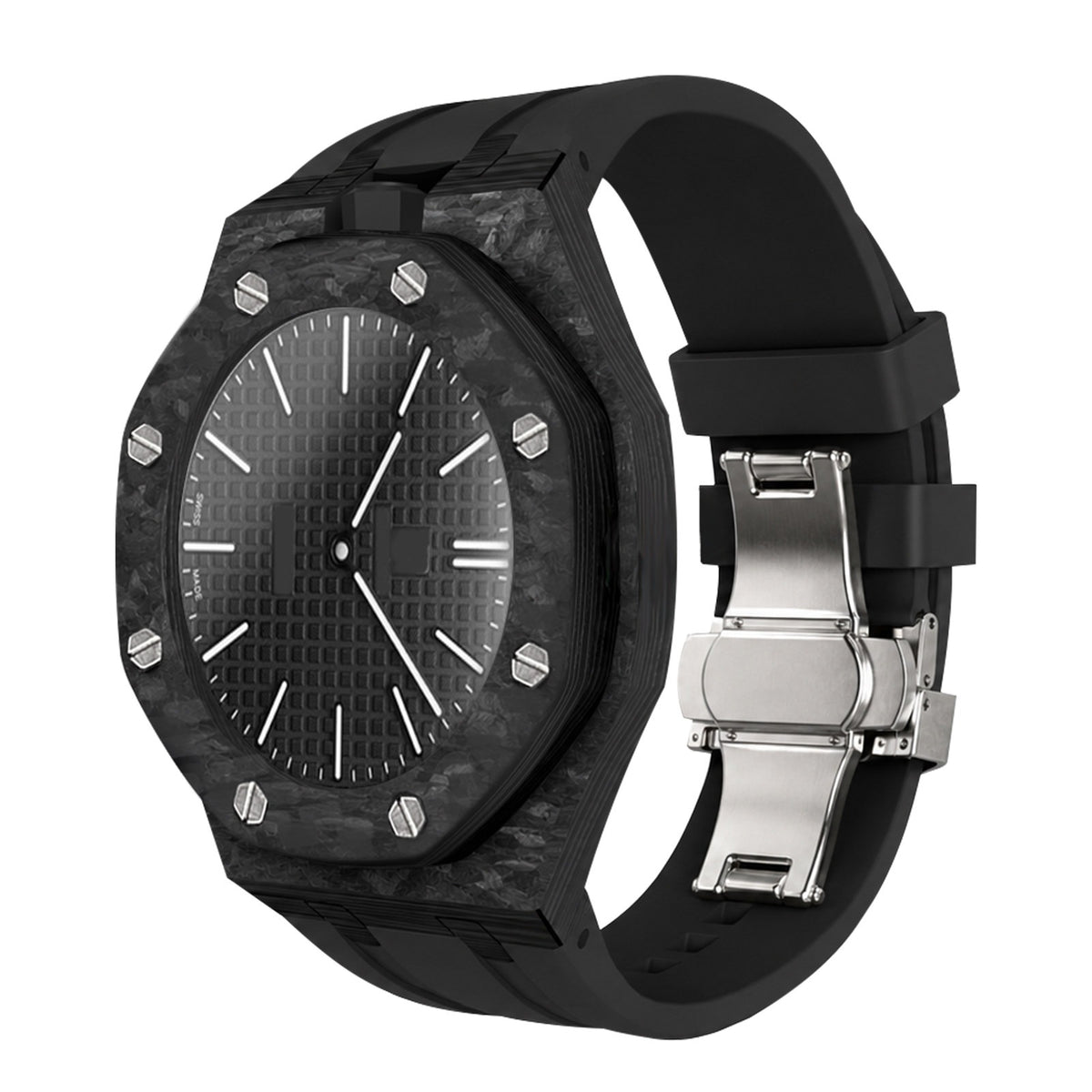 Royal Pop Full-Coverage Carbon Fiber Rubber Strap Conversion Kit