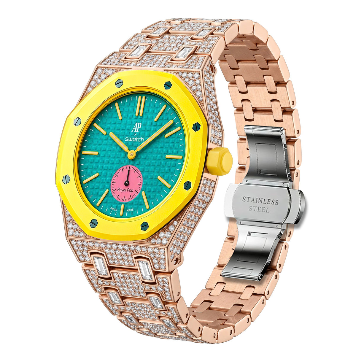 Royal Pop Crystal-Set Bioceramic-Style Wrist Conversion Kit