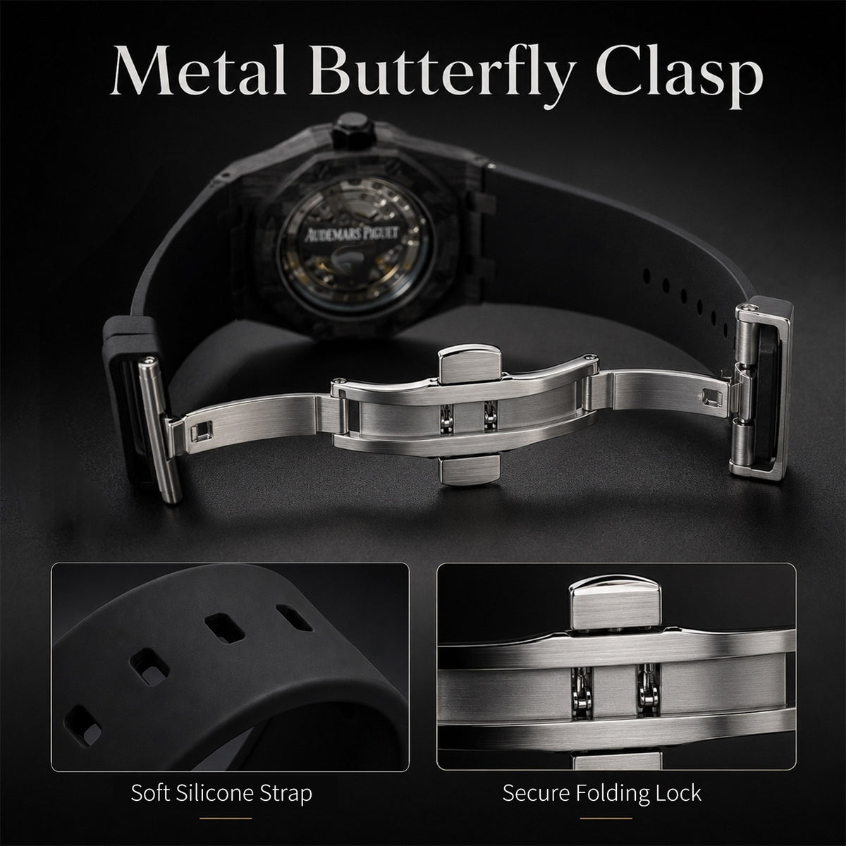 Royal Pop Full-Coverage Carbon Fiber Rubber Strap Conversion Kit