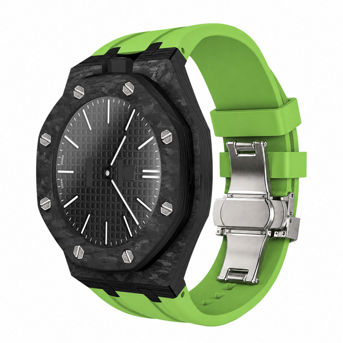 Royal Pop Full-Coverage Carbon Fiber Rubber Strap Conversion Kit