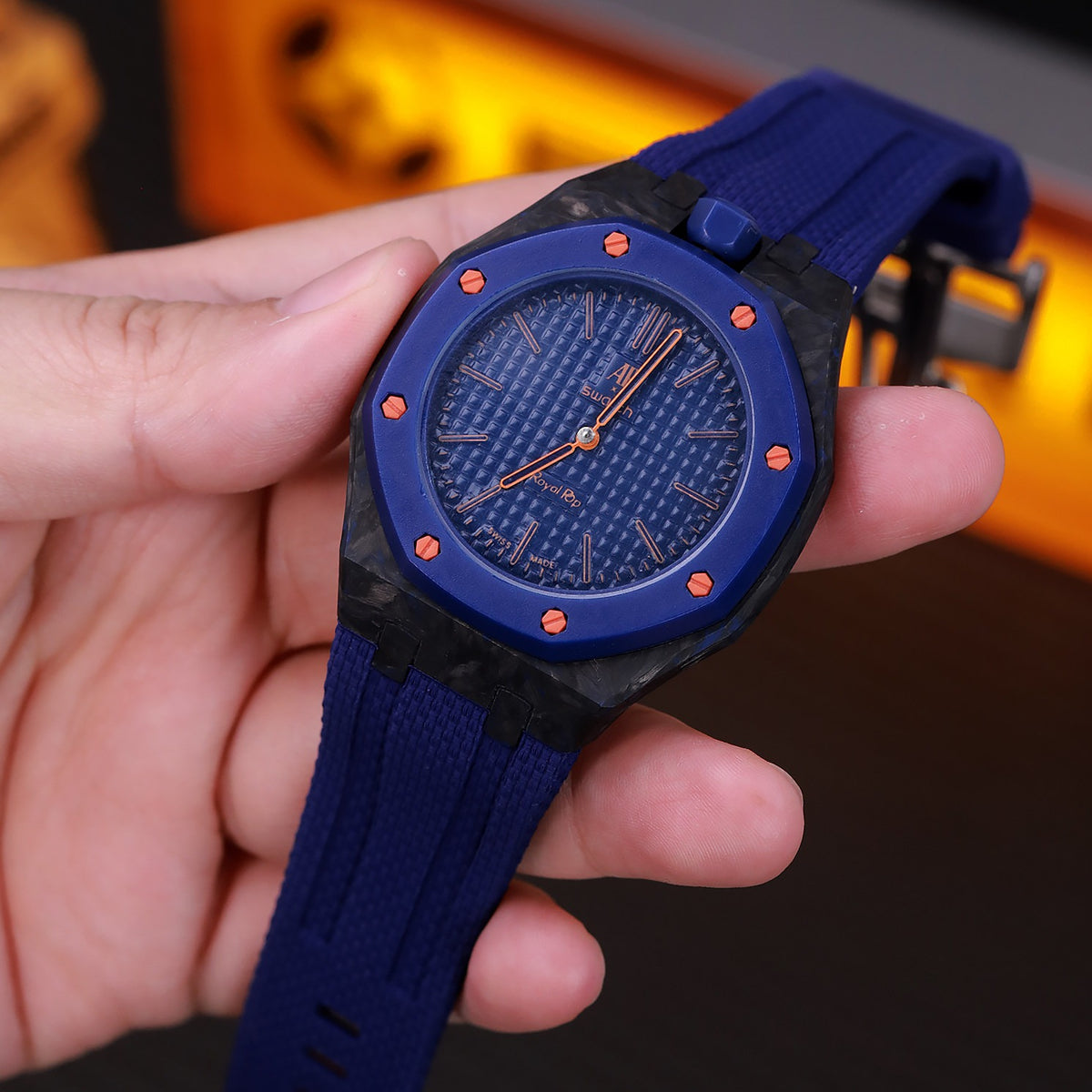 Royal Pop Carbon Fiber Rubber Strap Conversion Kit