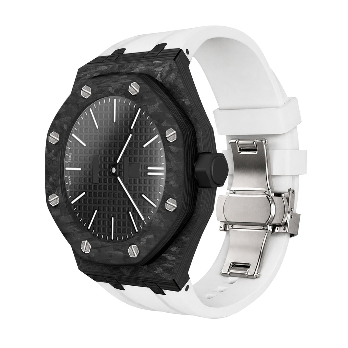 Royal Pop Full-Coverage Carbon Fiber Rubber Strap Conversion Kit