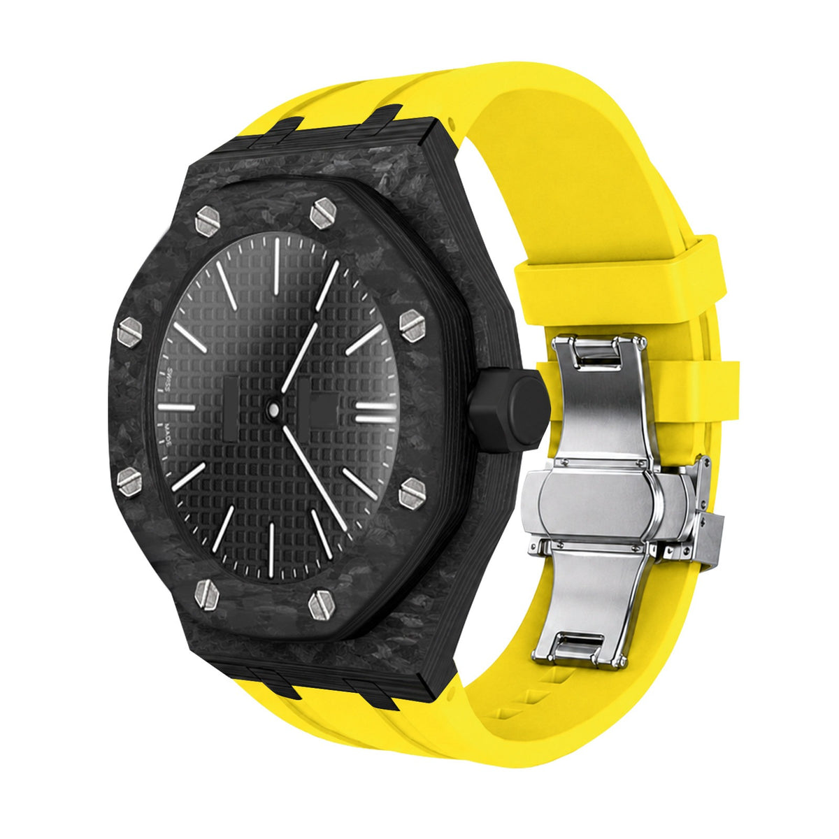 Royal Pop Full-Coverage Carbon Fiber Rubber Strap Conversion Kit